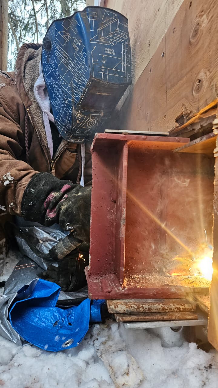 Commercial gate and railing welding repair on the Queensway in Etobicoke