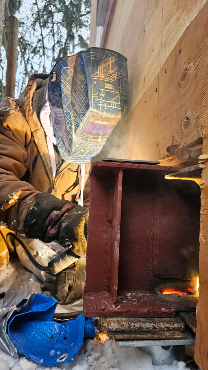 Railing and staircase repair welding for an Oakville home